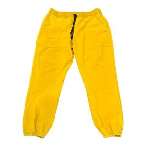 FIGS Technical‎ Collection Venice Jogger Pants Drawstring Pockets Yellow Size XL